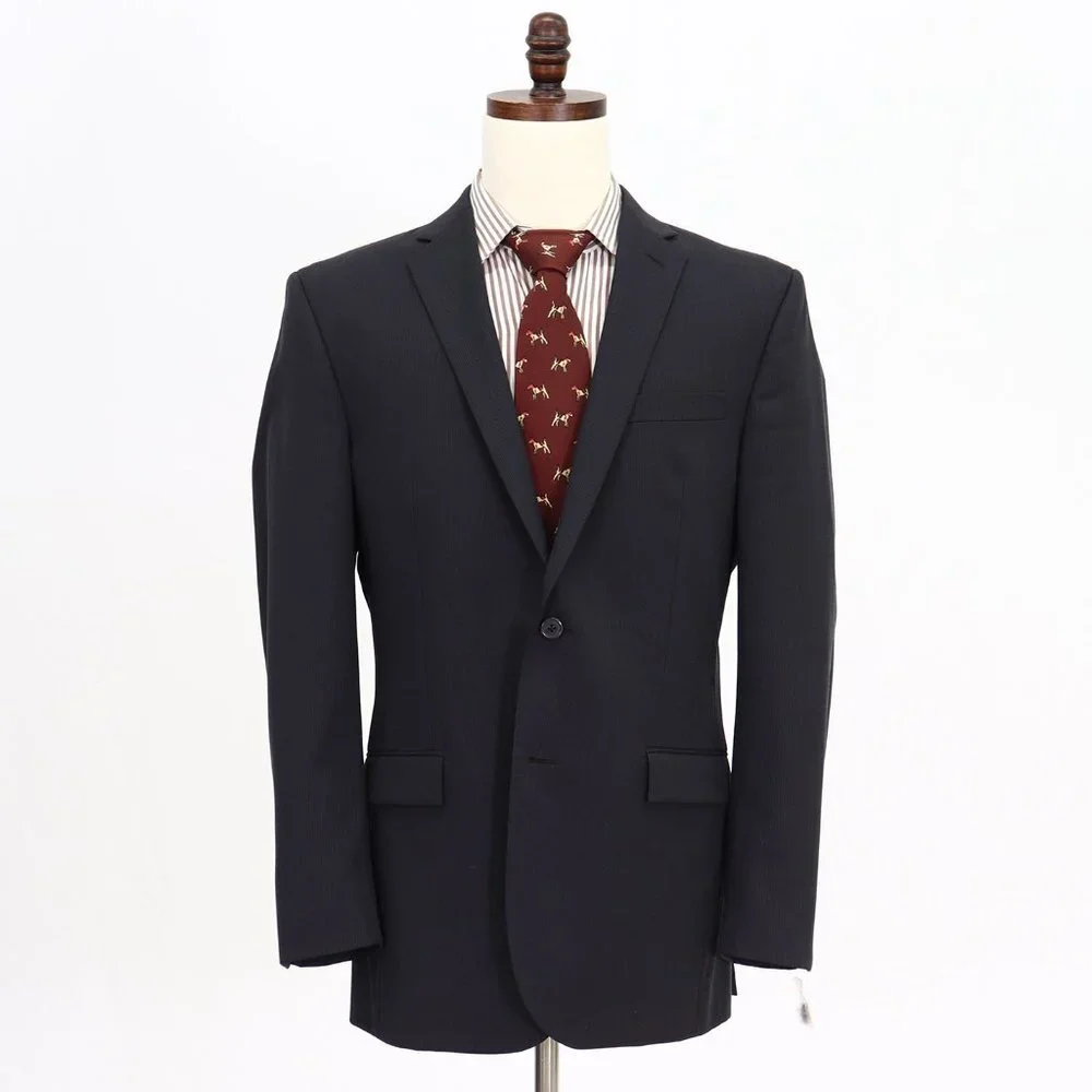 Egara 42L Gray Striped 2-Button Sport Coat Blazer Jacket V486